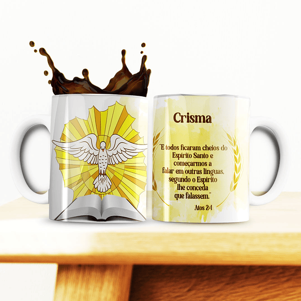 5 Artes para Caneca Crisma Arquivo Editável  2