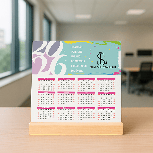 9 Artes para Azulejo Corporativo Calendário Arquivo editável  3