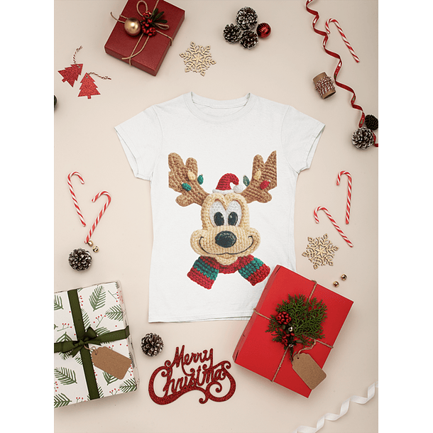 48 Artes para Camisa Natal com Efeito Bordado Arquivo em Png 3