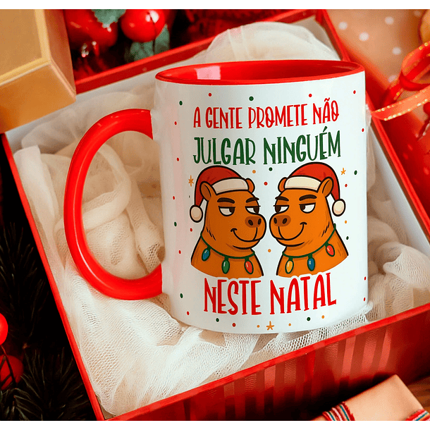 12 Artes para Caneca Capivara Natalina Arquivo Editável  9