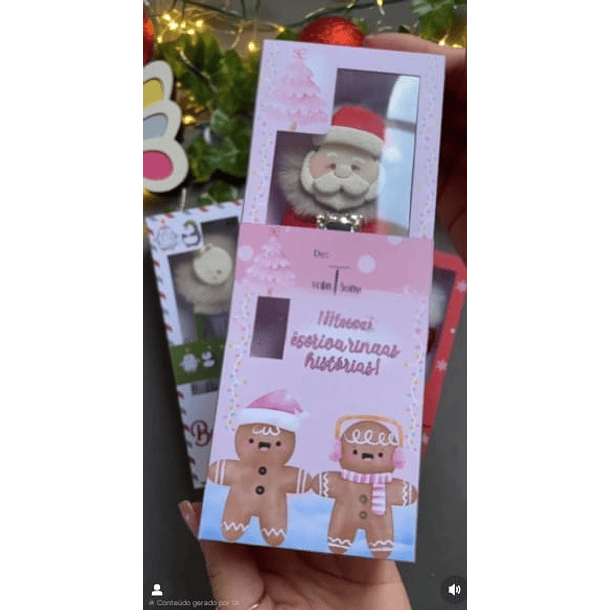 Arquivo Caixa Pompom Natal Arquivo em Pdf  4