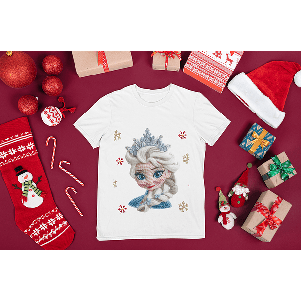 48 Artes para Camisa Natal com Efeito Bordado Arquivo em Png 11