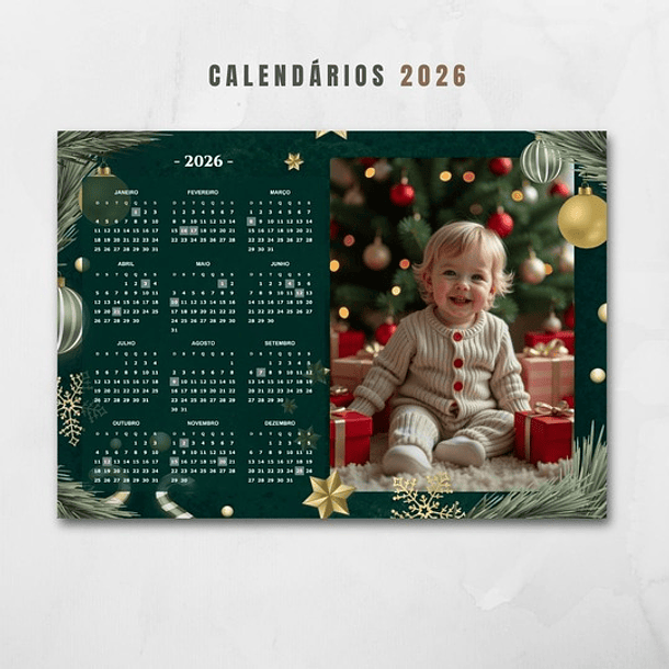 30 Artes para Calendarios Com Foto 2026 Arquivo em Png  9