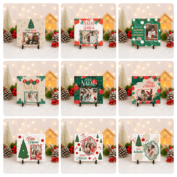 72 Artes para Caneca Camisa e Azulejo Natal Com Foto Arquivo Editável 7