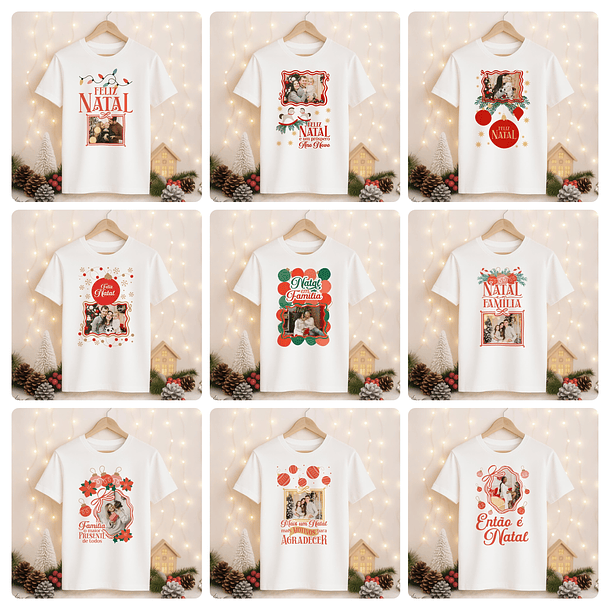 72 Artes para Caneca Camisa e Azulejo Natal Com Foto Arquivo Editável 9