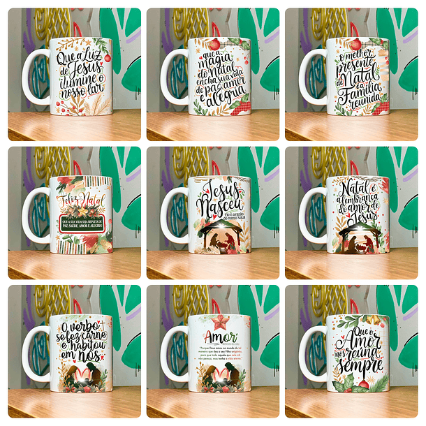 35 Artes para Caneca e Azulejo Natal Arquivo em Png 3