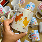 2 Artes para Caneca Amigas Cobra e Galinha Arquivo em Png 3