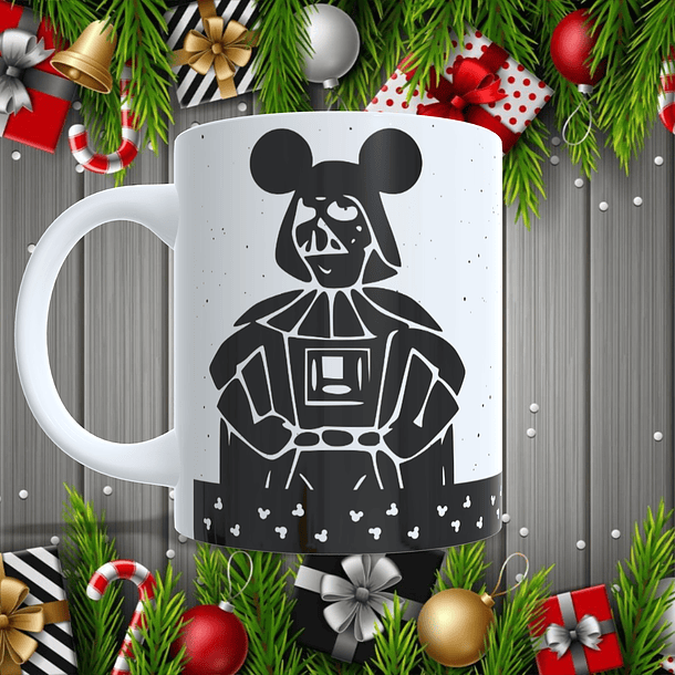 7 Artes para Caneca Disney Ano Novo 2026 Arquivo Editável  3