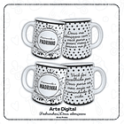12 Artes para Caneca Padrinho e Madrinha, Dindo e Dinda Arquivo em Jpg  4