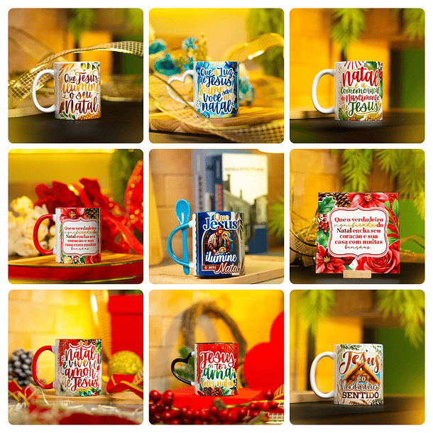 21 Artes para Caneca e Azulejo Natal de Jesus Arquivo em Png   1