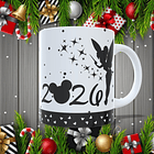 7 Artes para Caneca Disney Ano Novo 2026 Arquivo Editável  5