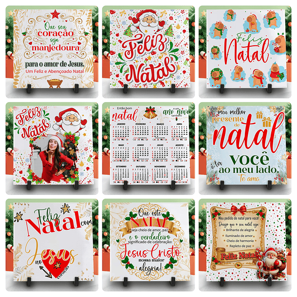 48 Artes para Body, Camisa e Azulejo Natal Familia Papai Noel Editável 1
