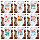 48 Artes para Body, Camisa e Azulejo Natal Familia Papai Noel Editável 3