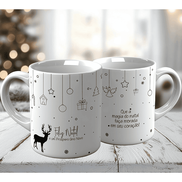 10 Artes para Caneca Natal Minimalista Arquivo em Jpg 7
