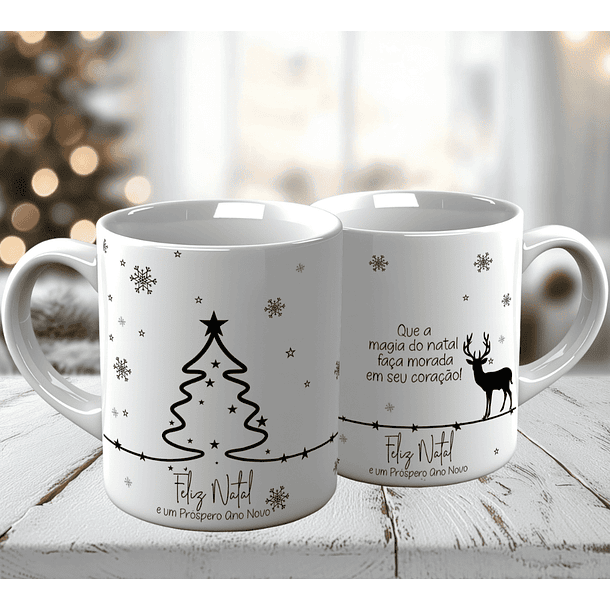 10 Artes para Caneca Natal Minimalista Arquivo em Jpg 9