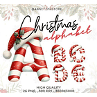 Kit Digital  Grinch + Alfabeto Natal em Png  6