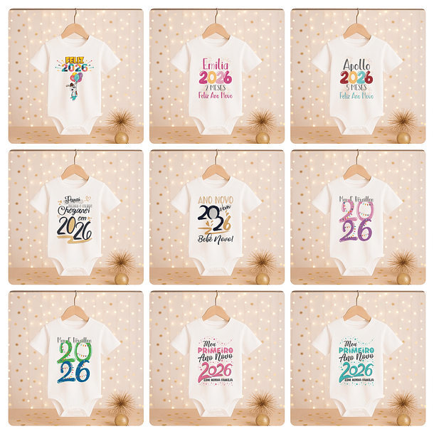 168 Artes para Camisa, Caneca, Body, Copo e Capa agenda Ano novo 2026 Arquivo Editável e Jpg 17