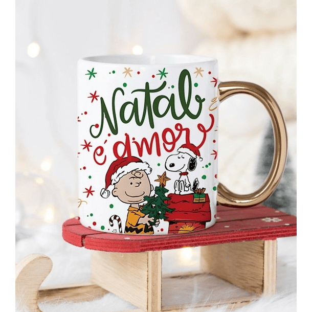 7 Artes para Caneca Snoopy Natal Arquivo Editável  2