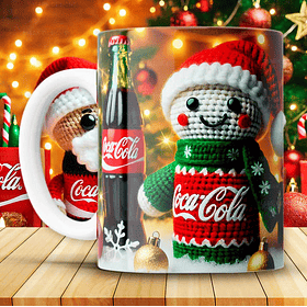 12 Artes para Caneca Coca Cola Natal Arquivo em Png