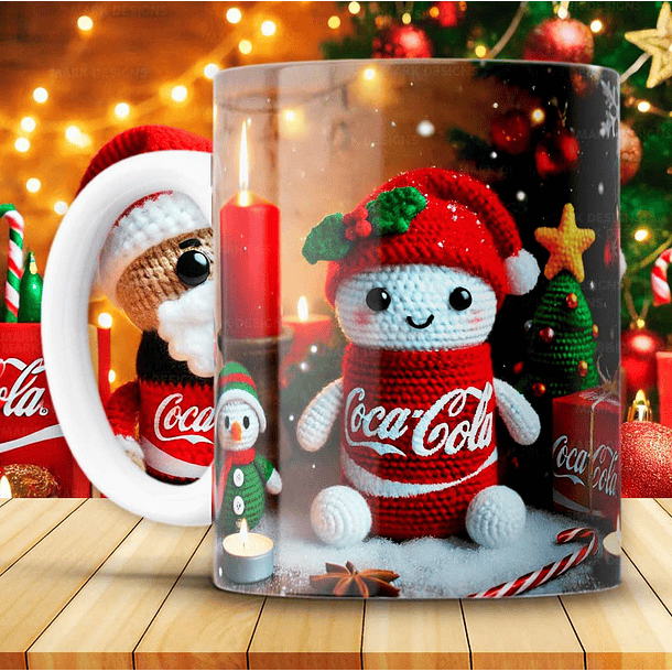 12 Artes para Caneca Coca Cola Natal Arquivo em Png 2