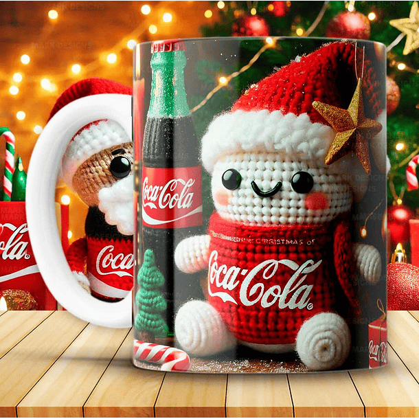 12 Artes para Caneca Coca Cola Natal Arquivo em Png 3