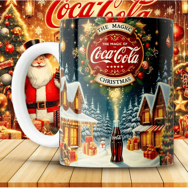 12 Artes para Caneca Coca Cola Vintage Arquivo em Png 6