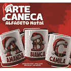 26 Artes para Caneca Alfabeto Natalino Arquivo Editável  1