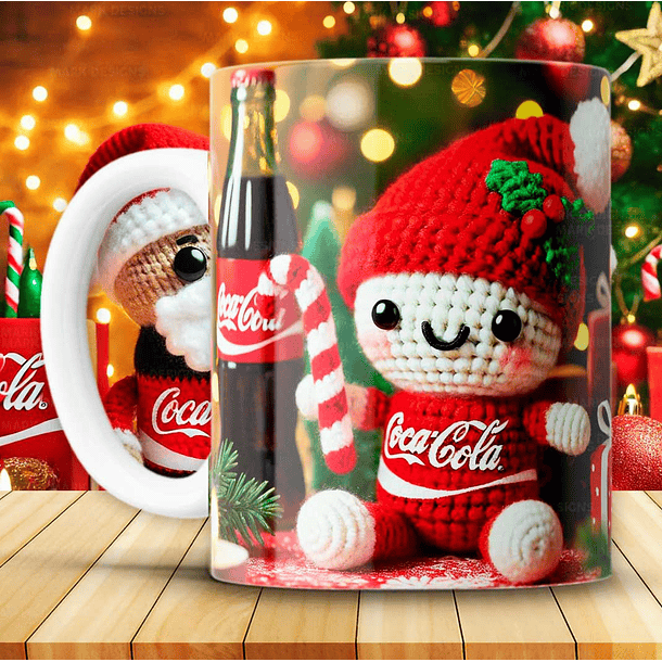 12 Artes para Caneca Coca Cola Natal Arquivo em Png 6