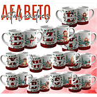 26 Artes para Caneca Alfabeto Natal Xadrez Arquivo Editável 2