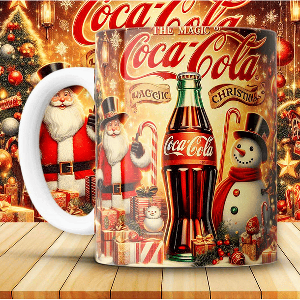 12 Artes para Caneca Coca Cola Vintage Arquivo em Png 8