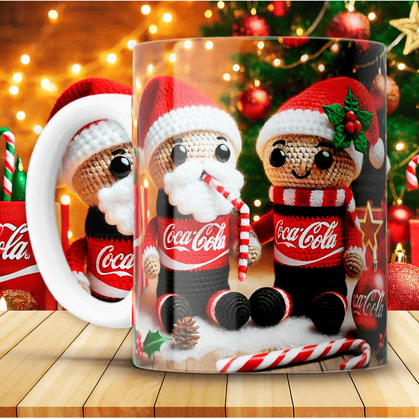 12 Artes para Caneca Coca Cola Natal Arquivo em Png 8