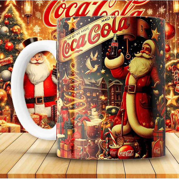 12 Artes para Caneca Coca Cola Vintage Arquivo em Png 10