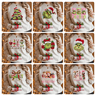 140 Artes para Camisa Tecidos de Croche Natal Arquivo em Png 1