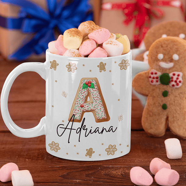 Kit Alfabeto Biscoitos de Natal Arquivo em Png  1