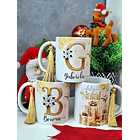 52 Artes para Caneca Alfabeto Dourado e Prata Natalino Arquivo em Png  1