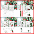 30 Artes para Caneca Natal em Linhas Arquivo em Png  5