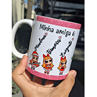 4 Artes para Caneca Minha Amiga é Meninas Super Poderosas Arquivo em Jpg  1