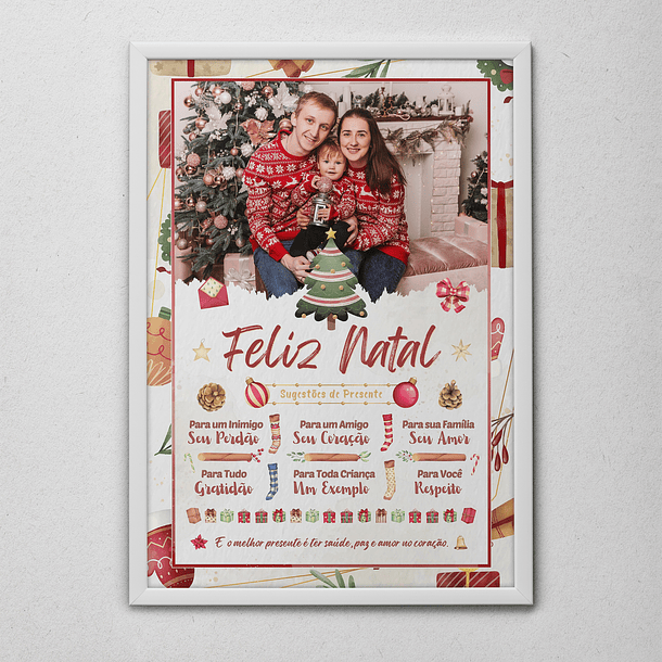 6 Artes para Quadro Natal Arquivo Editável  2