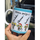 4 Artes para Caneca Minha Amiga é Meninas Super Poderosas Arquivo em Jpg  4