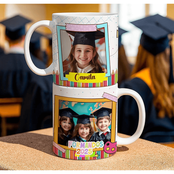 6 Artes para Caneca Mini Formandos ABC Arquivo Editável 2