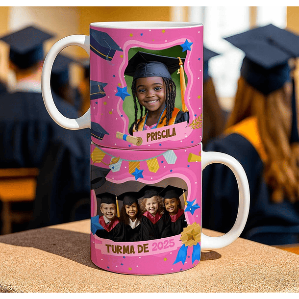 6 Artes para Caneca Mini Formandos ABC Arquivo Editável 5