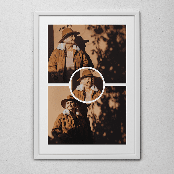 15 Artes para Quadro Colagens de Fotos Arquivo Editável  3