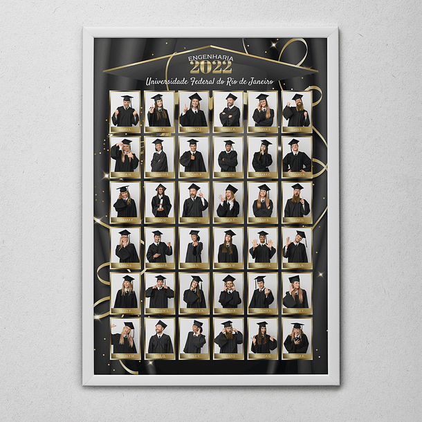 12 Artes para Quadro formatura Graduação Arquivo Editável  7