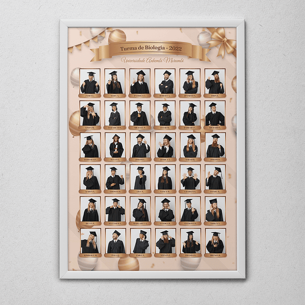 12 Artes para Quadro formatura Graduação Arquivo Editável  9