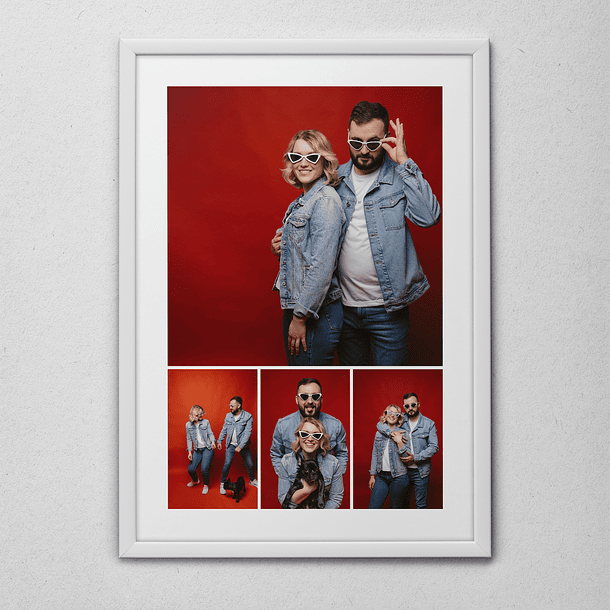 15 Artes para Quadro Colagens de Fotos Arquivo Editável  13