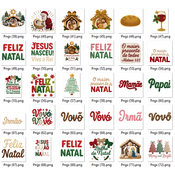 47 Artes para Camisa T-Shirts Natalino Natal Arquivo em Png 6