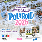 Calendário Polaroid 2026 Editavel Canva Arquivos Pdf Png 1