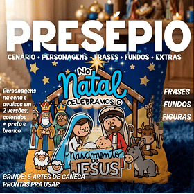 Kit digital Presépio Arquivo em Png