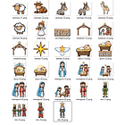 Kit digital Presépio Arquivo em Png 5