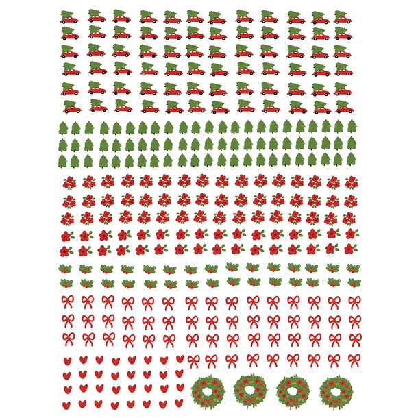 Arquivos para Personalização Natal, Fusca, Casinhas, Alfabeto, Mistos em Dtf Uv 6